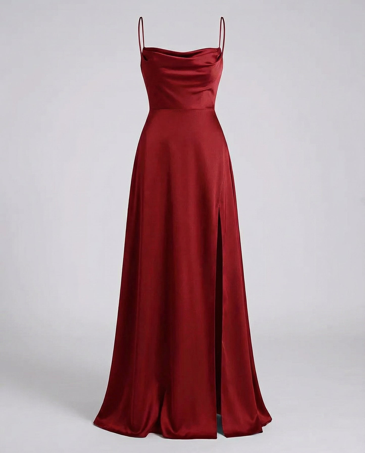 Mira Women's Maxi Dress | Elegant Flowing Cut with Leg Slit 3