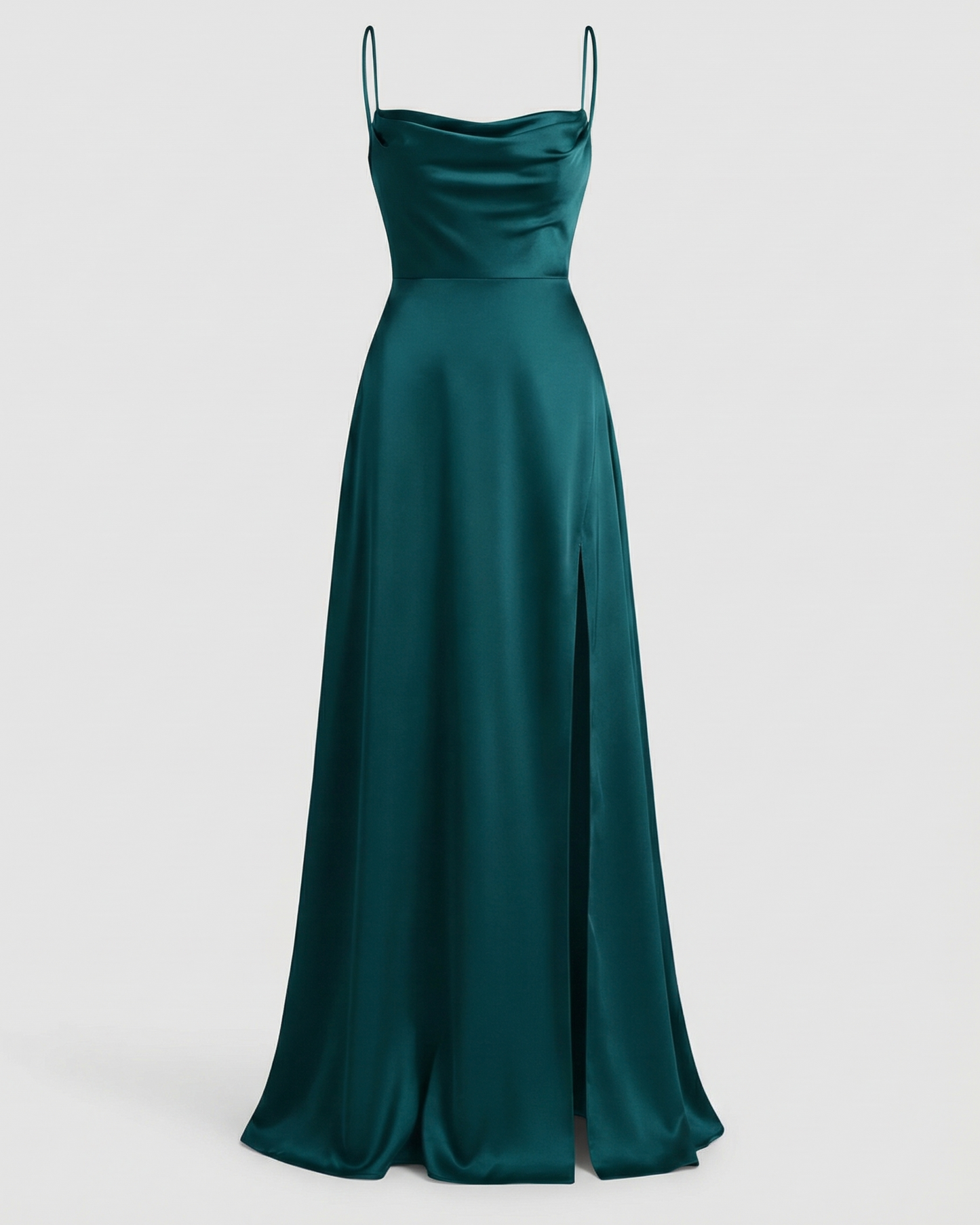 Mira Women's Maxi Dress | Elegant Flowing Cut with Leg Slit 4