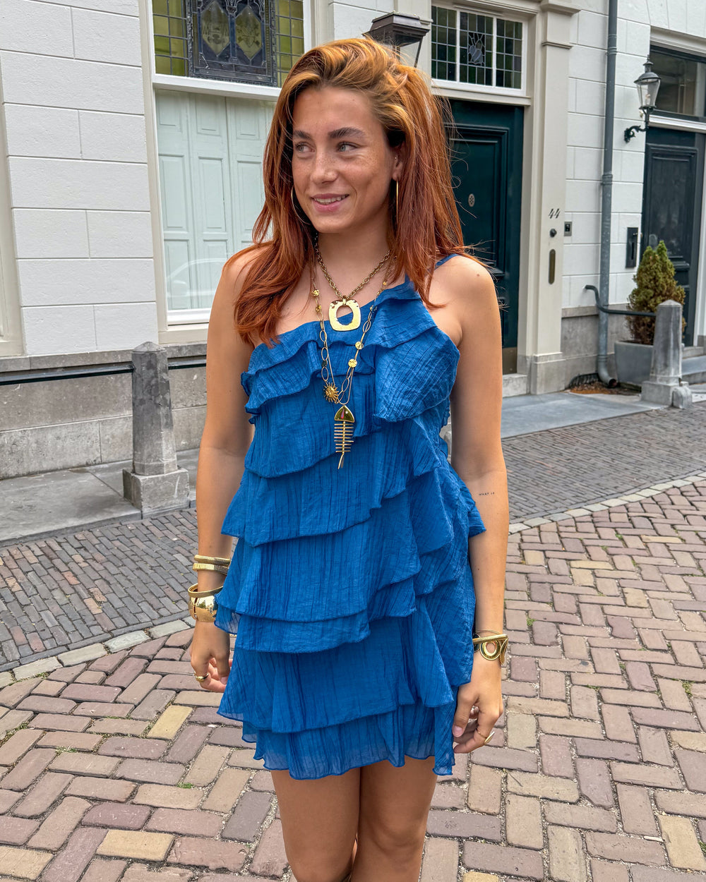 Mira Women's Mini Dress | Lightweight Ruffle, Asymmetrical Summer Style 11