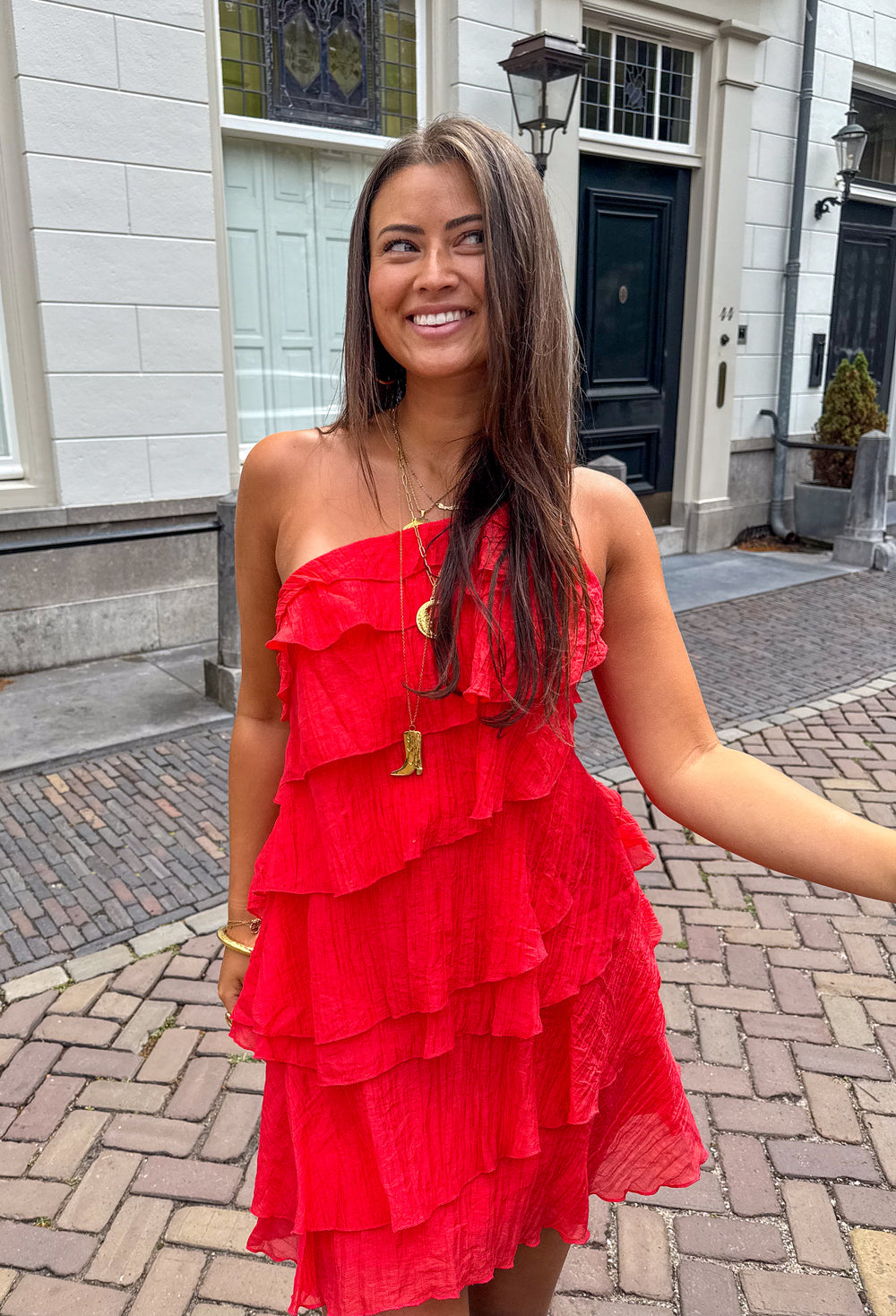 Mira Women's Mini Dress | Lightweight Ruffle, Asymmetrical Summer Style 12