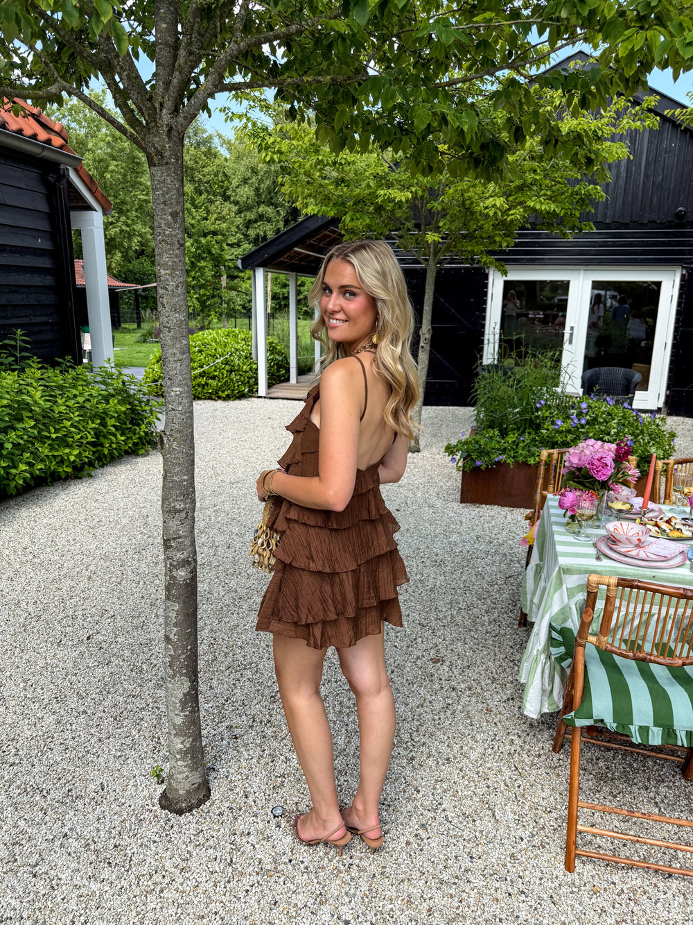 Mira Women's Mini Dress | Lightweight Ruffle, Asymmetrical Summer Style 8