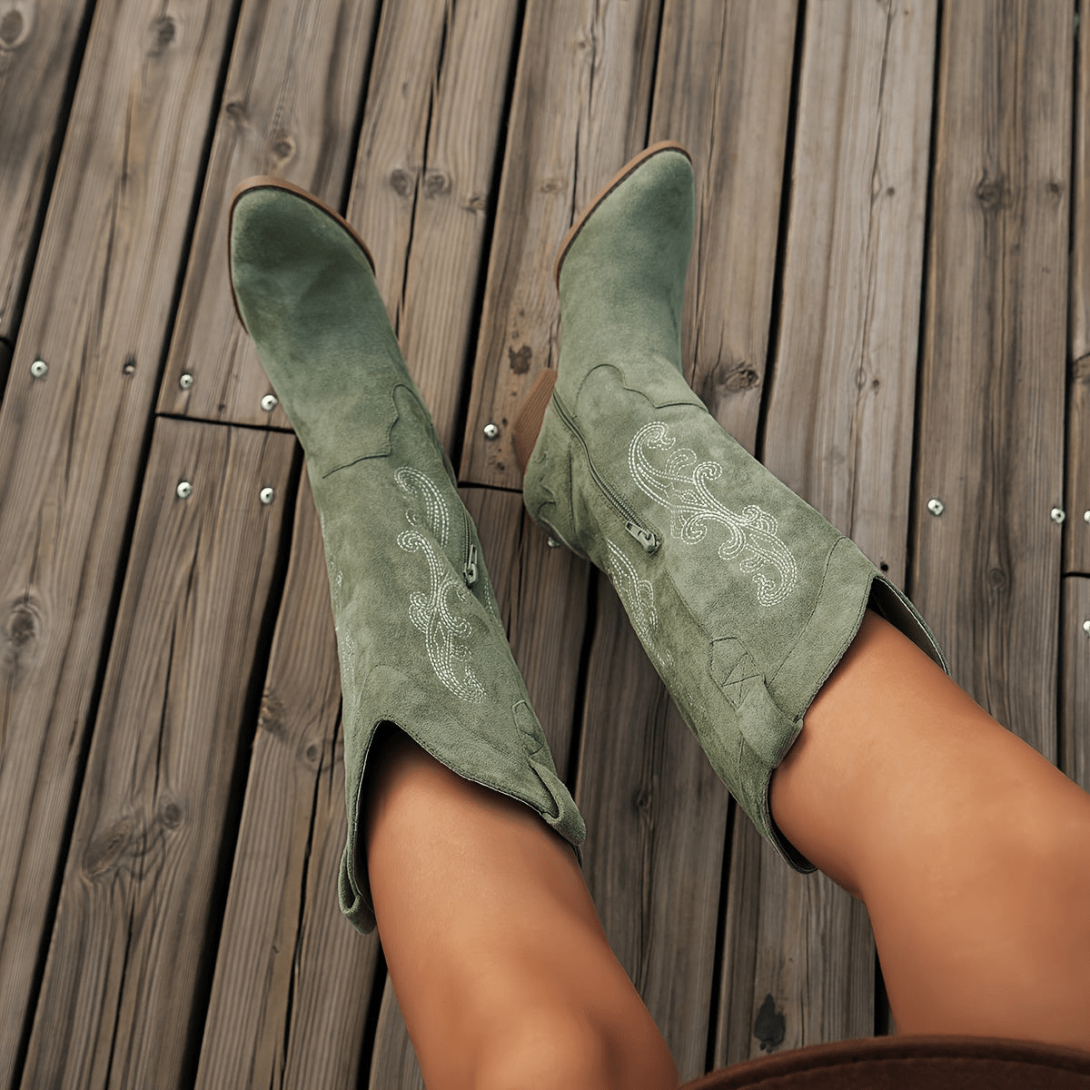 Nenna Women's Boots Black | Cowboy Heel, Stylish Design