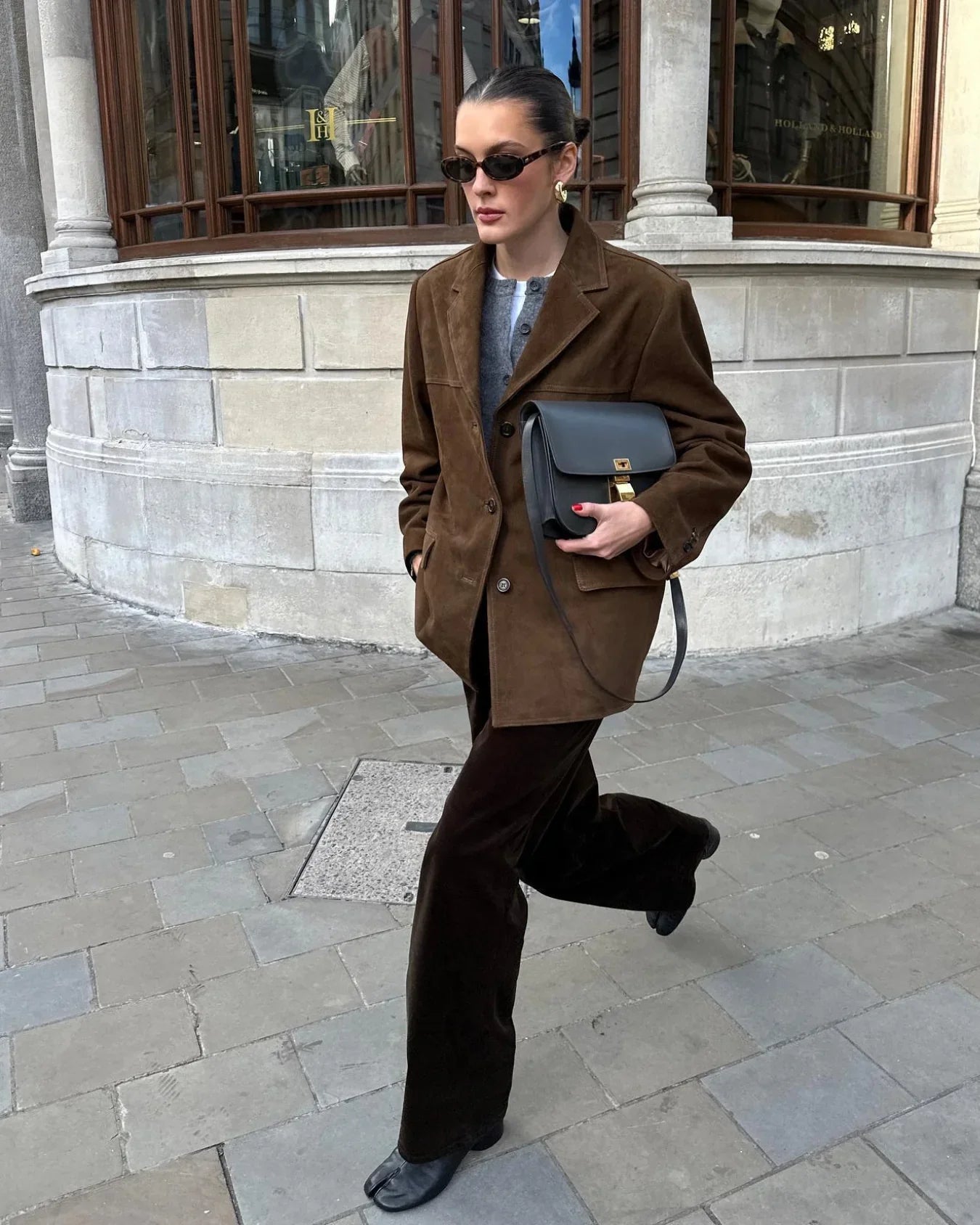 Nina Women's Blazer | Suede, Timeless and Flattering Design