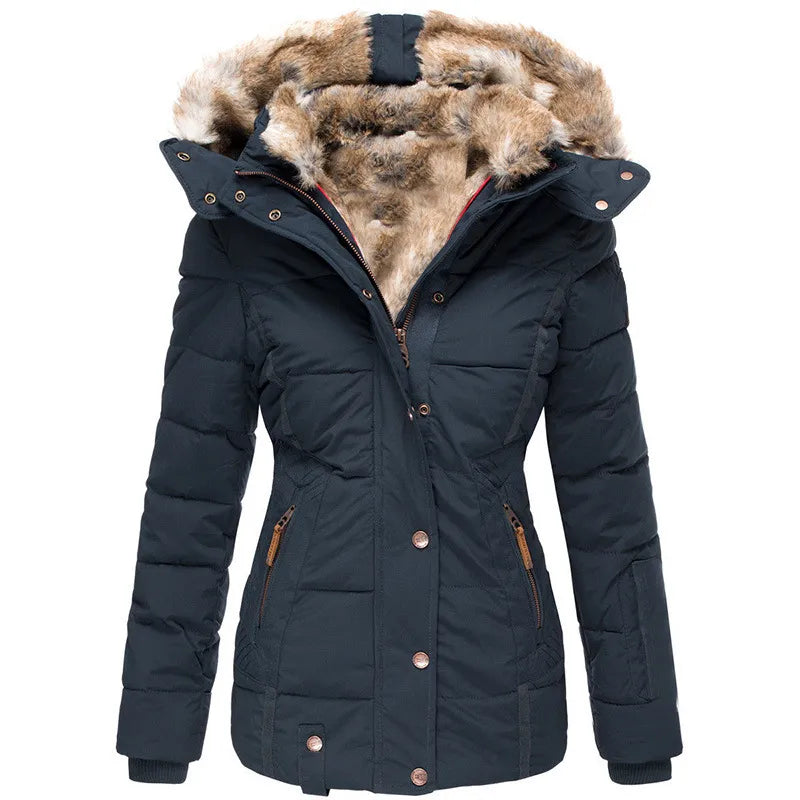 Nora Ladies Winter Coat | Long Cut, With Hood
