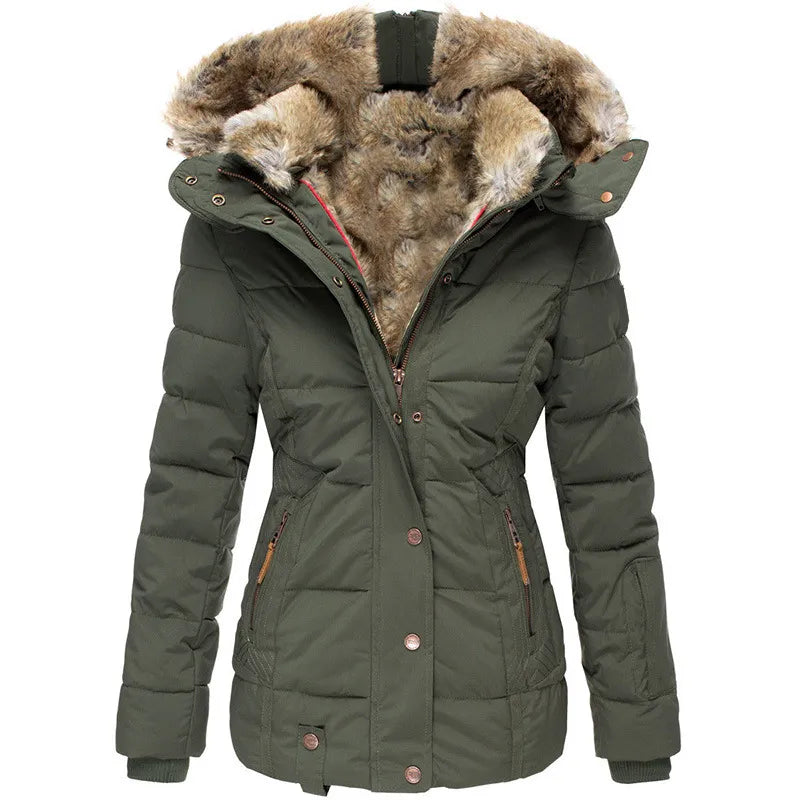 Nora Ladies Winter Coat | Long Cut, With Hood