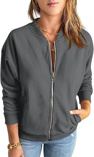 Ladies' Transitional Jacket with Zipper – Elegant & Modern