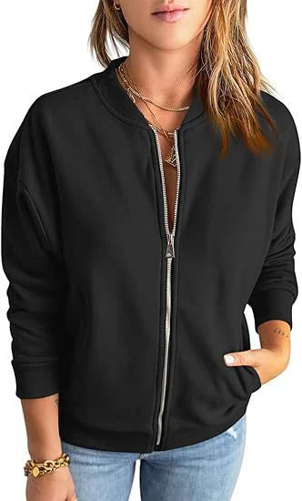 Ladies' Transitional Jacket with Zipper – Elegant & Modern