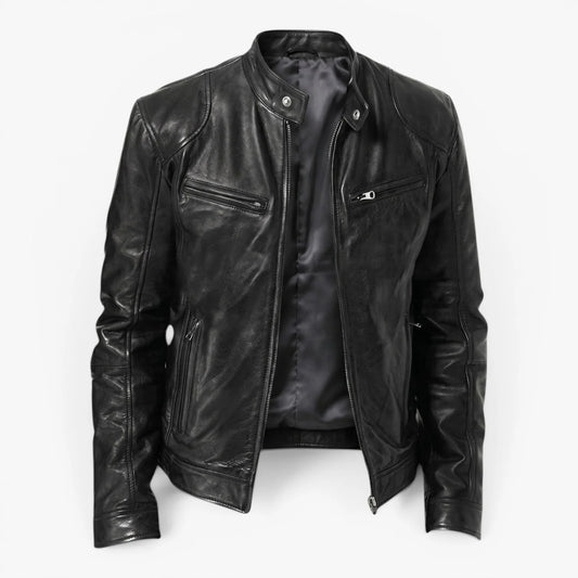 Odin Men's Motorcycle Jacket | Durable Faux Leather, Tailored Fit 0