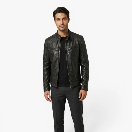 Odin Men's Motorcycle Jacket | Durable Faux Leather, Tailored Fit 1