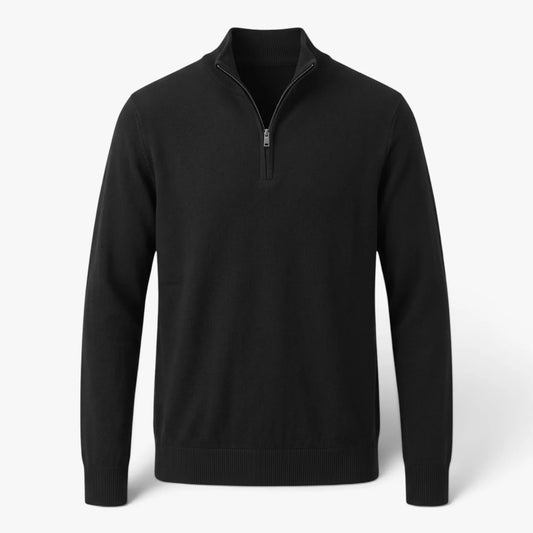 Oren Men's Pullover | Polyester, Stand-Up Collar Zipper 0