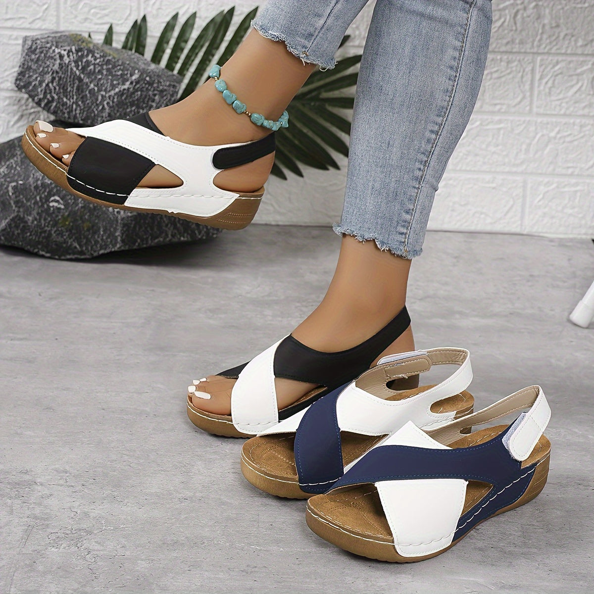 Oriana Women's Sandals | Orthopedic Comfort, Modern Crossed Design 1
