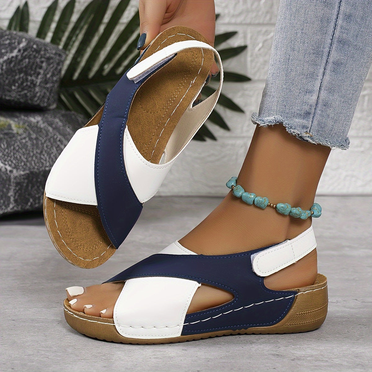 Oriana Women's Sandals | Orthopedic Comfort, Modern Crossed Design 2