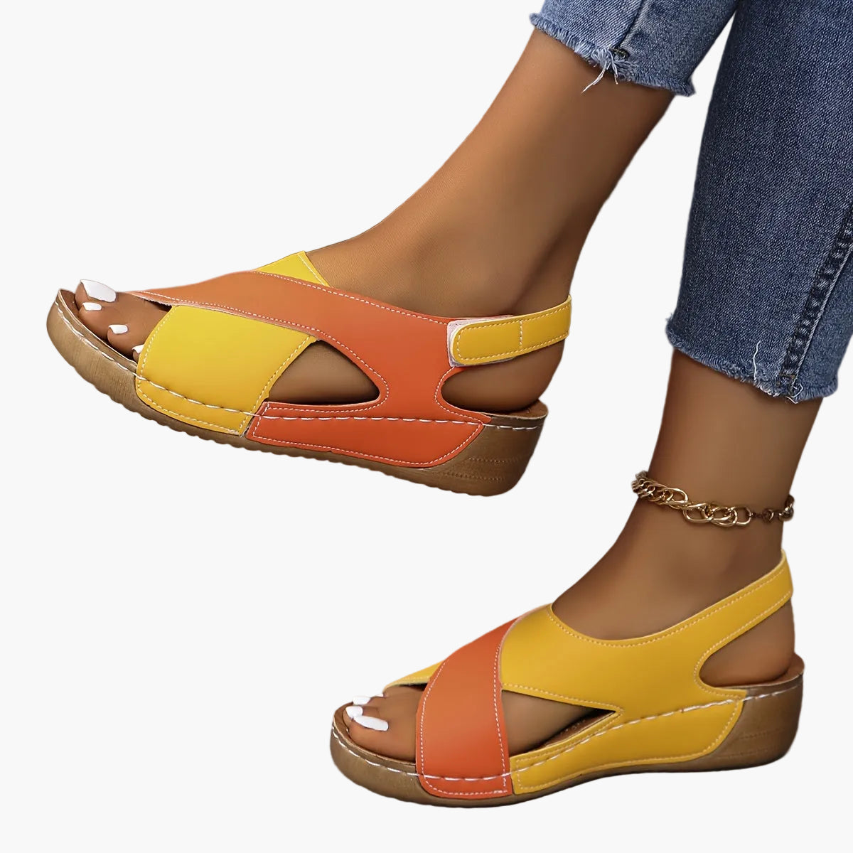 Oriana Women's Sandals | Orthopedic Comfort, Modern Crossed Design 6