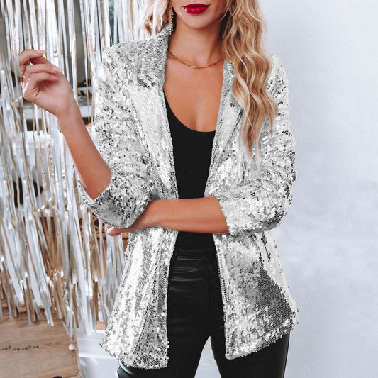 Glamour Sequin Blazer for Women | Lightweight and Elegant