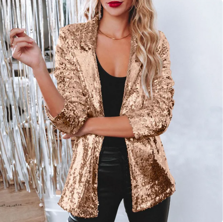 Glamour Sequin Blazer for Women | Lightweight and Elegant