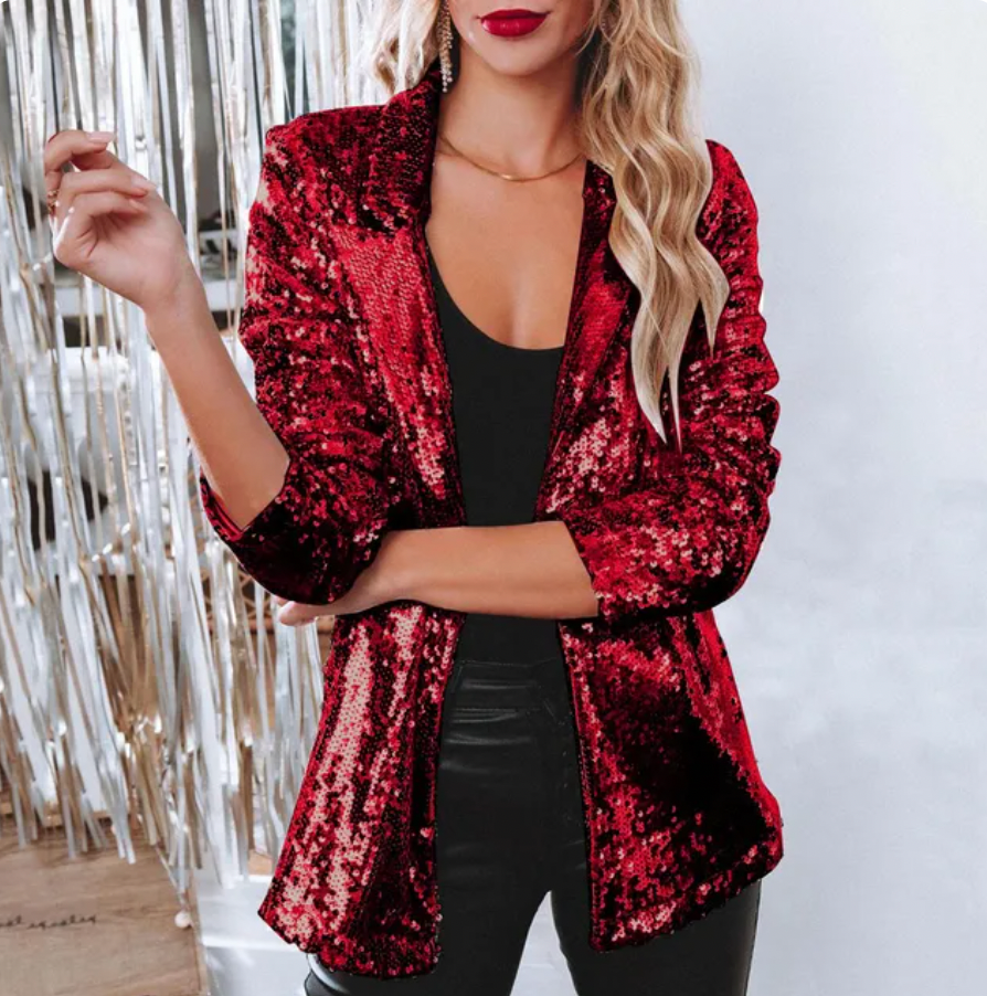 Glamour Sequin Blazer for Women | Lightweight and Elegant