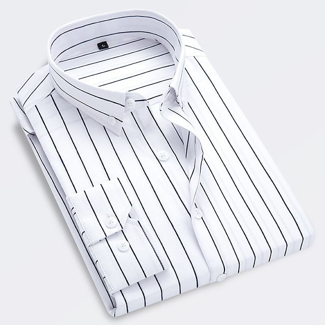 Parker Men's Striped Summer Shirt | Lightweight Cotton, Modern Slim Fit 3