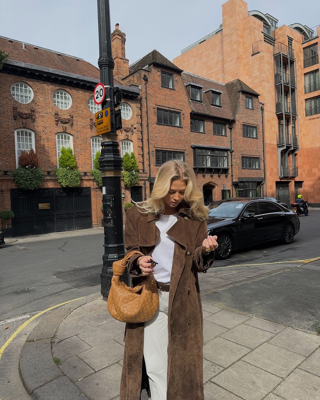 Pia Dames Trenchcoat | Imitation Suede, Oversized Long Trenchcoat for Women