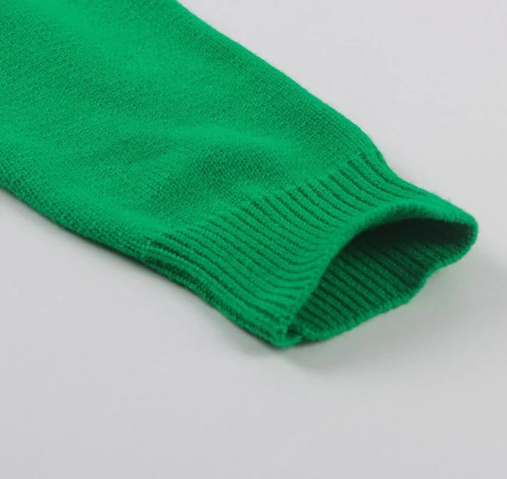 Preshnie Women's Pullover | Oversized Polyester Sweater in Vibrant Green 5