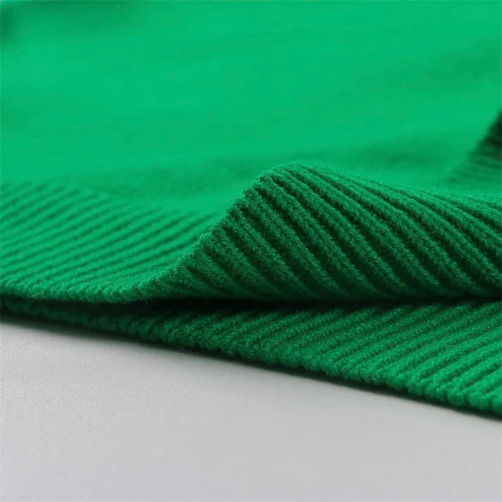 Preshnie Women's Pullover | Oversized Polyester Sweater in Vibrant Green 6