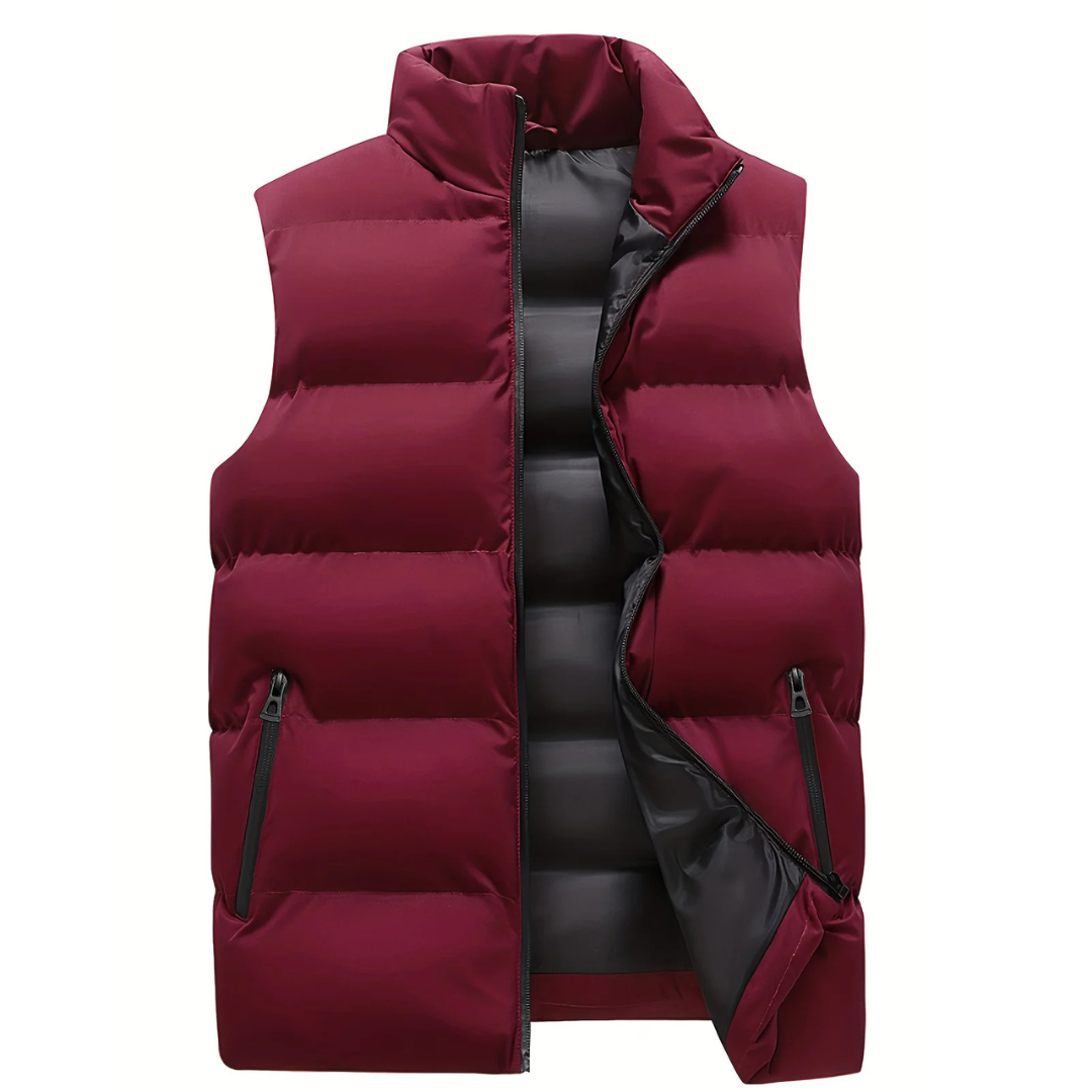 Quentin Men's Puffer Vest | Stylish Layering Essential, Polyester 3