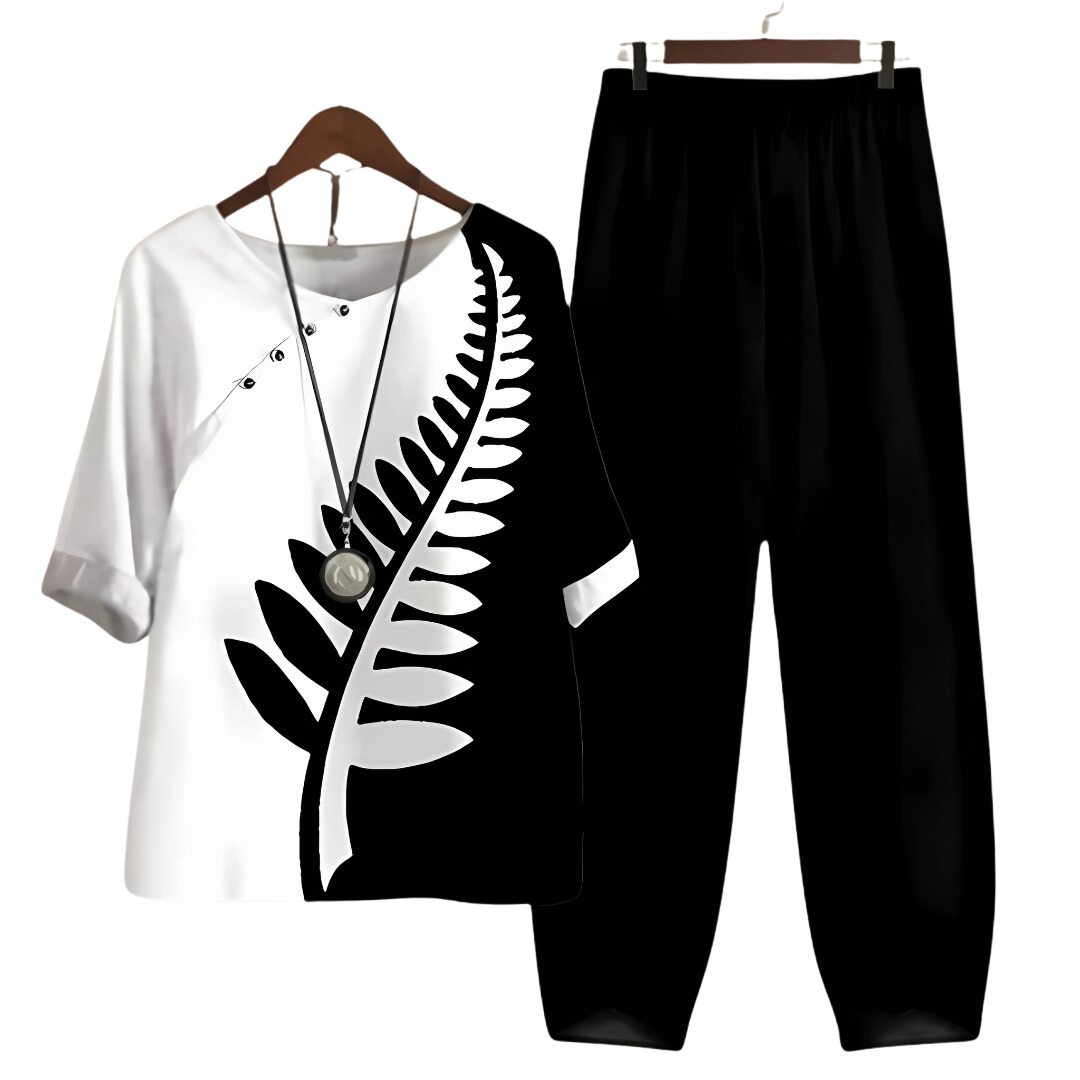 Rhea Shirt and Pants Suit | High-Quality Fabric, Timeless Elegance