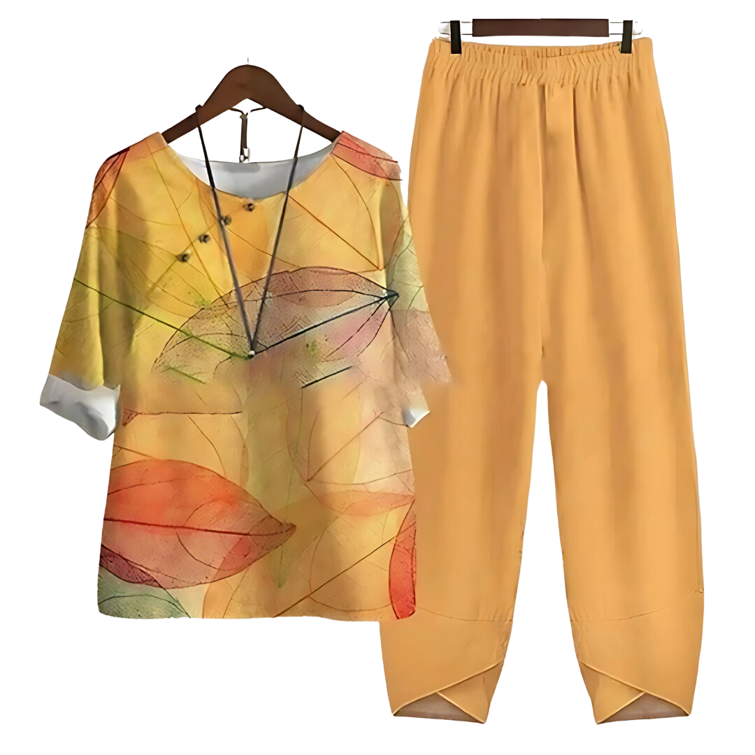 Rhea Shirt and Pants Suit | High-Quality Fabric, Timeless Elegance