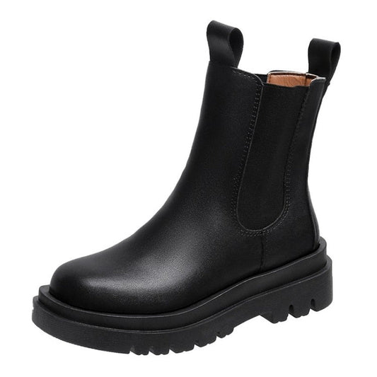Rina Women's Knee-High Boots Black | Retro Style with Sturdy Heel