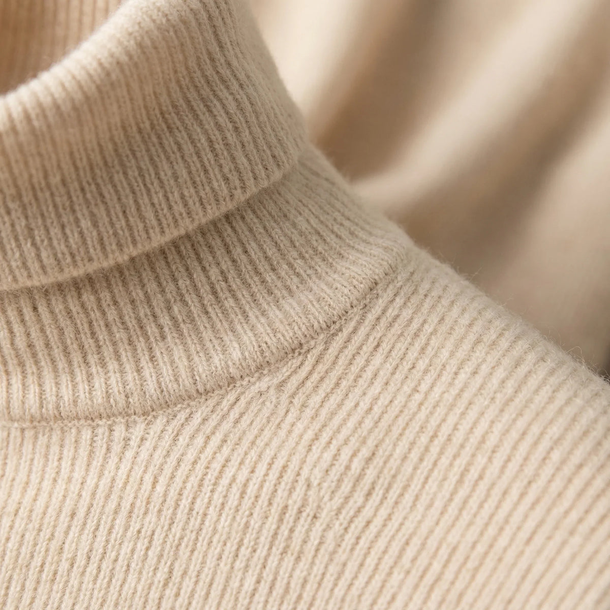 Riona Women's Black Turtleneck Sweater | Rib Knit, Long Cuffs 7