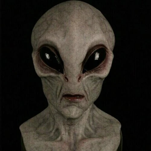 Rylan Unisex Realistic Alien Mask | Hand-Painted Latex and Silicone Design 0
