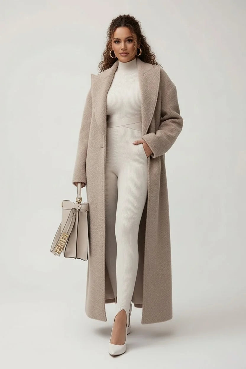 Rylan Women's Wool-Look Overcoat | Relaxed Fit, Notch Collar 0