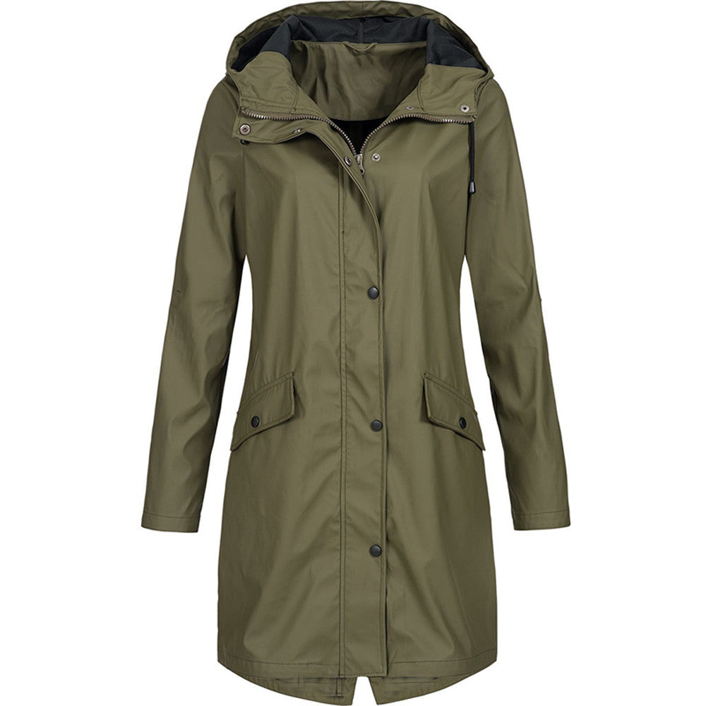 Stylish Women's Rain Jacket – Waterproof & Modern