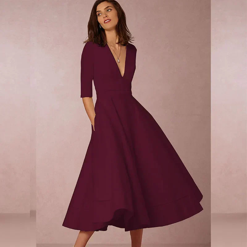 ANNECY | Elegant A-line Dress with Luxurious Appeal