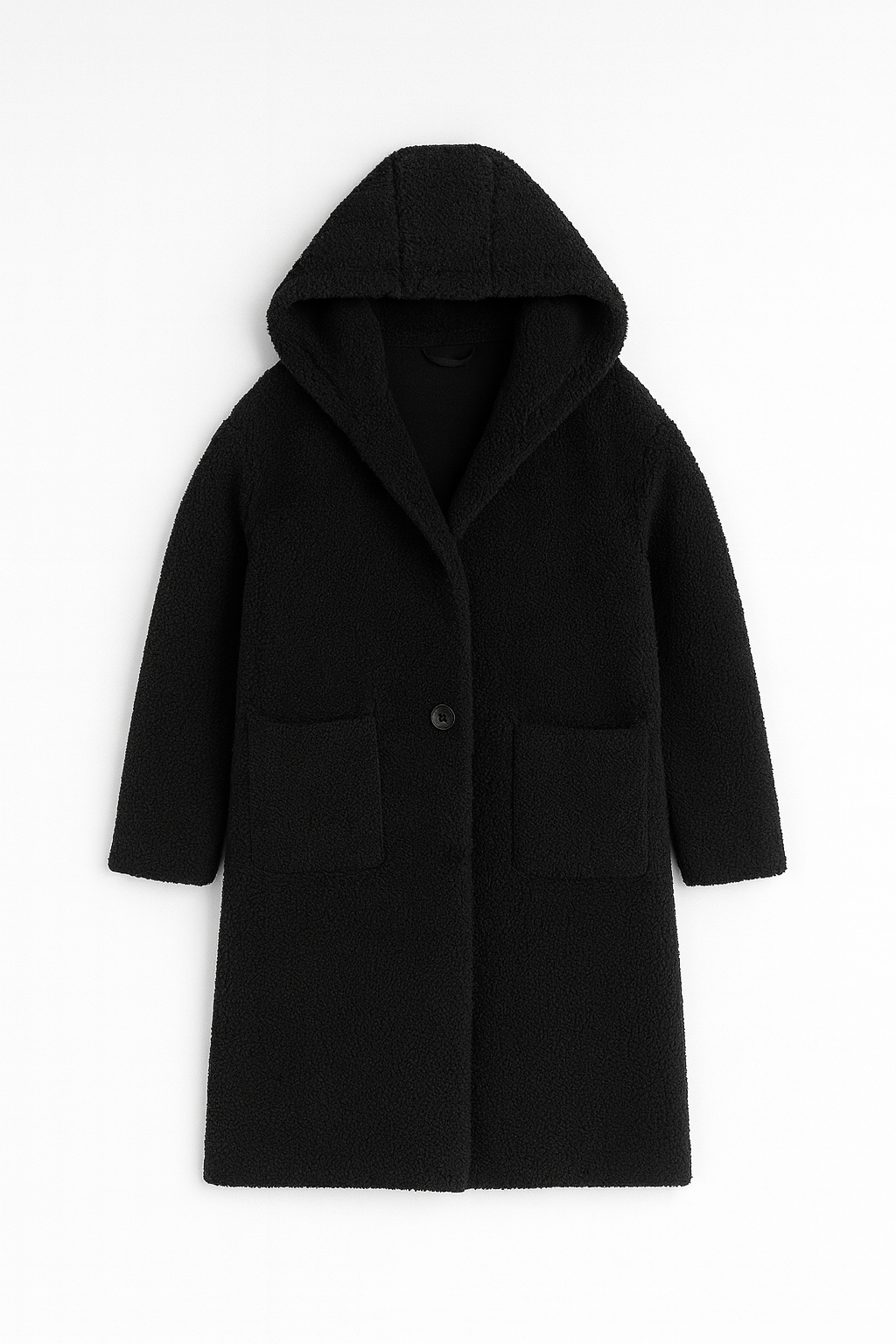 Sari Ladies Trench Coat | Luxurious Teddy Fabric, With Hood
