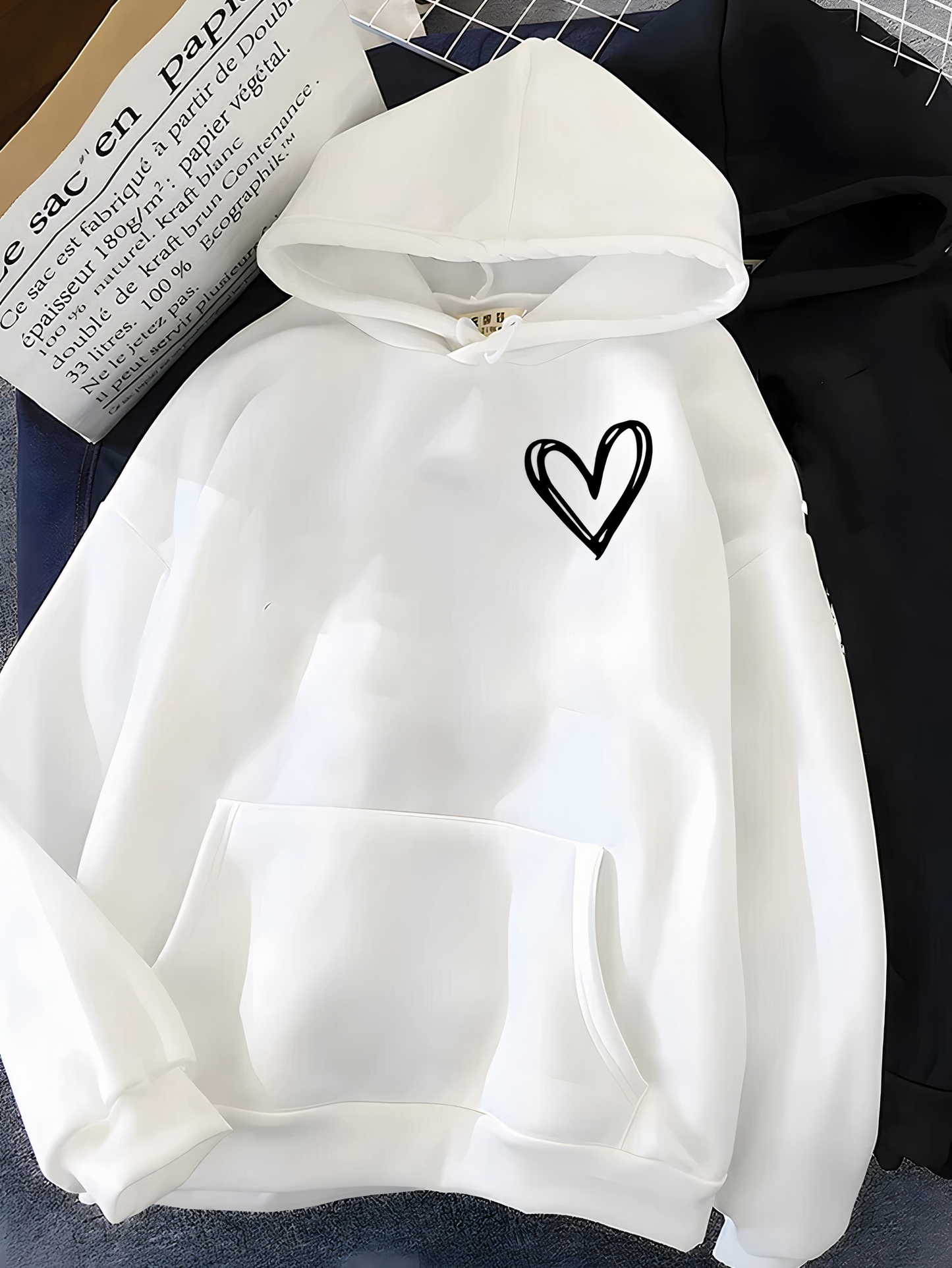 Saylor Women's Hoodie | Heart Print, Cozy Style 6