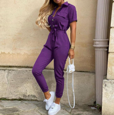 ISALINE | Minimalist Jumpsuit with Elegant Button Closure