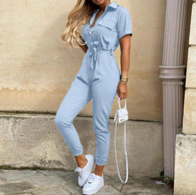 ISALINE | Minimalist Jumpsuit with Elegant Button Closure