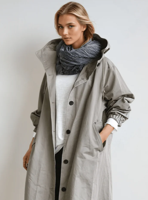 Fashionable women's rain jacket | Waterproof jacket with lightweight fabric and elegant fit