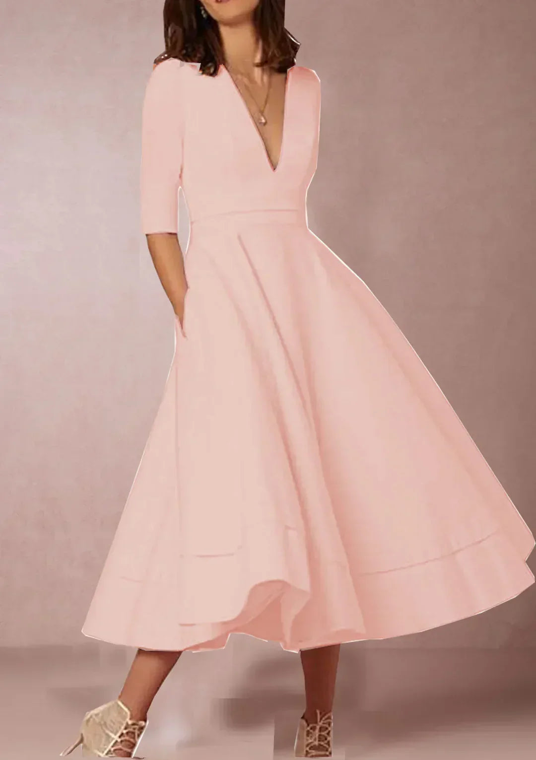 ANNECY | Elegant A-line Dress with Luxurious Appeal