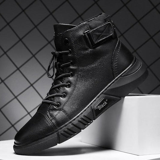 ShadowStep Men's Boots | Premium Leather, All-Day Comfort 0