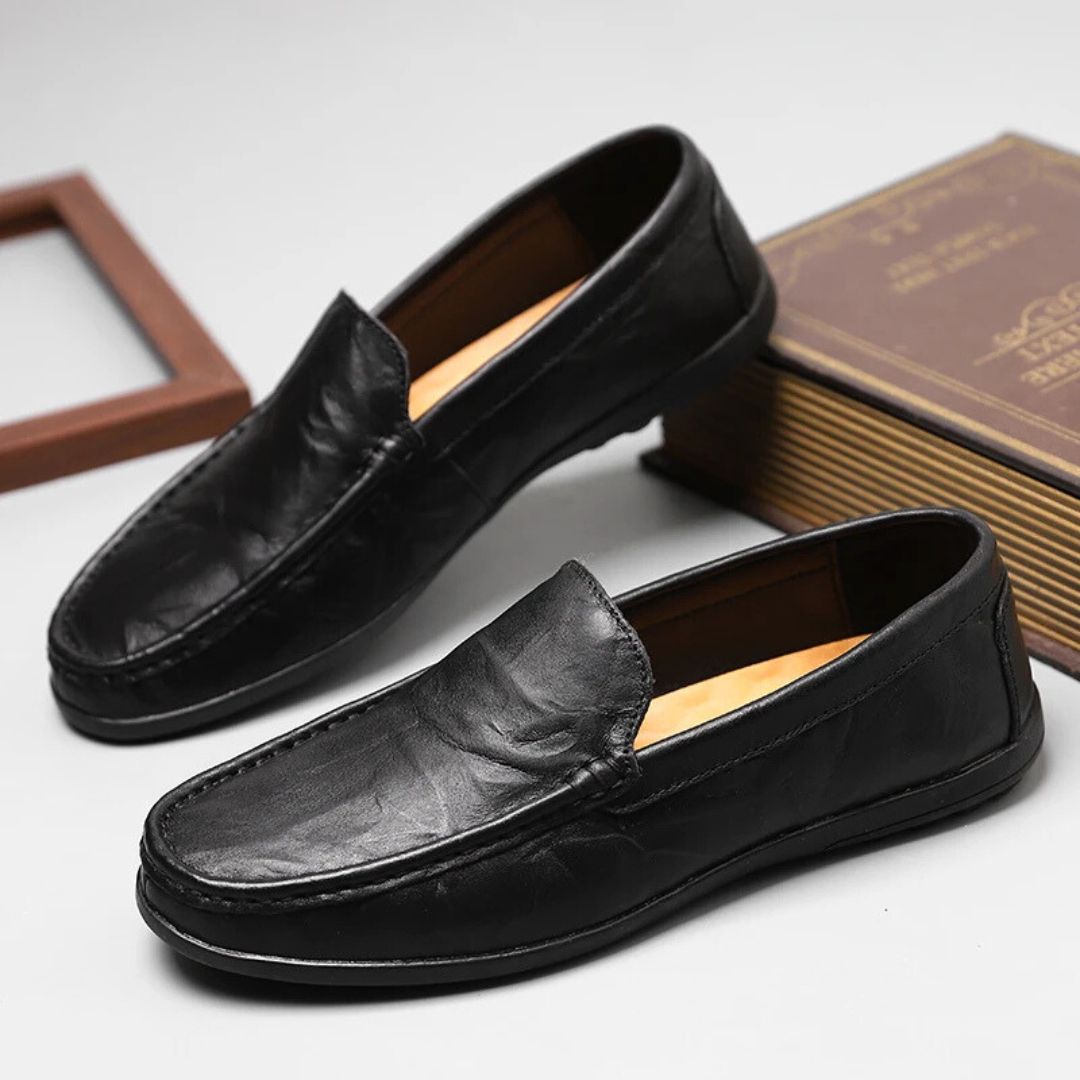 Sierra Men's Loafers Black | Comfortable Fit, Casual and Formal