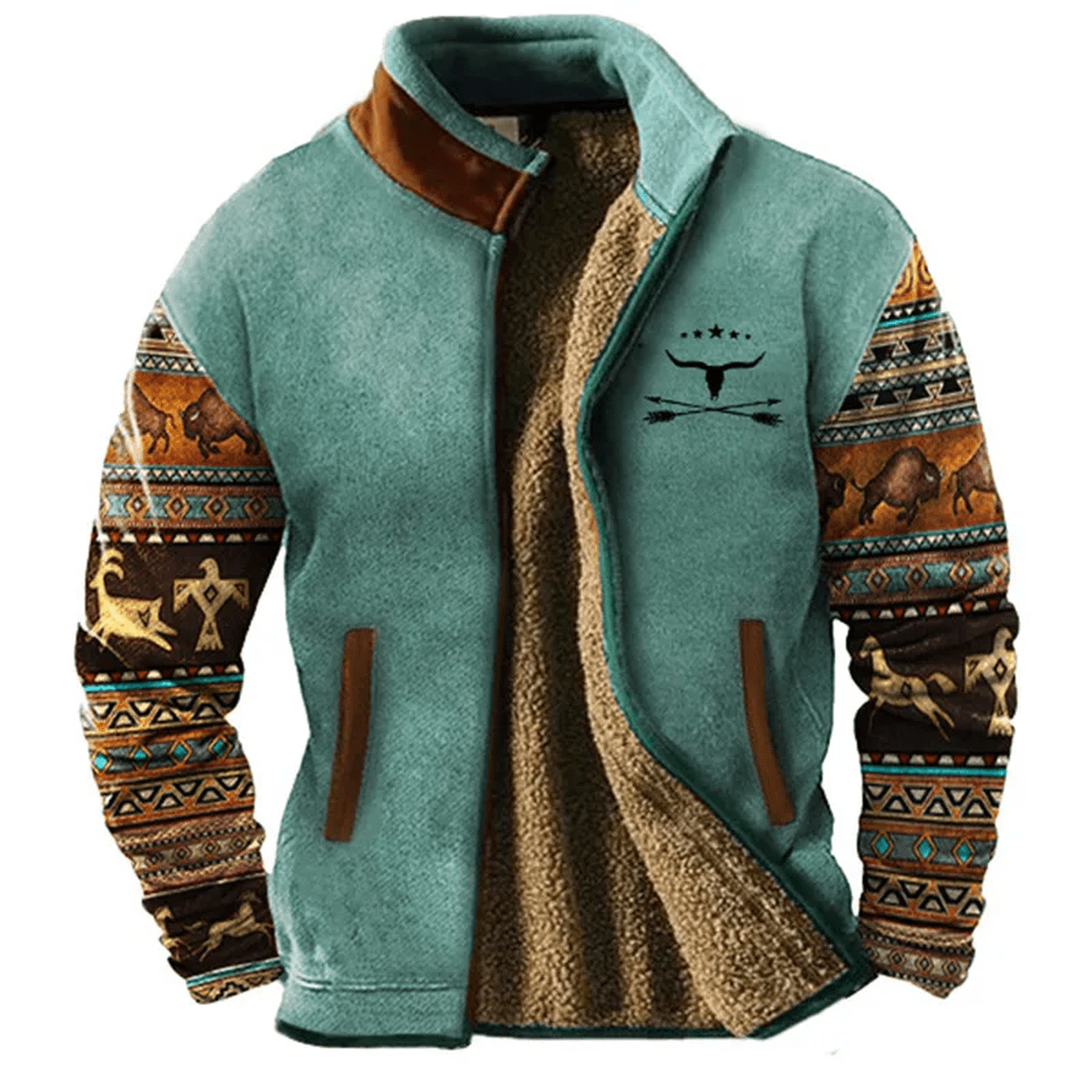 Sima Heren Zipjack | Soft Polyester Cotton Blend, Relaxed Fit