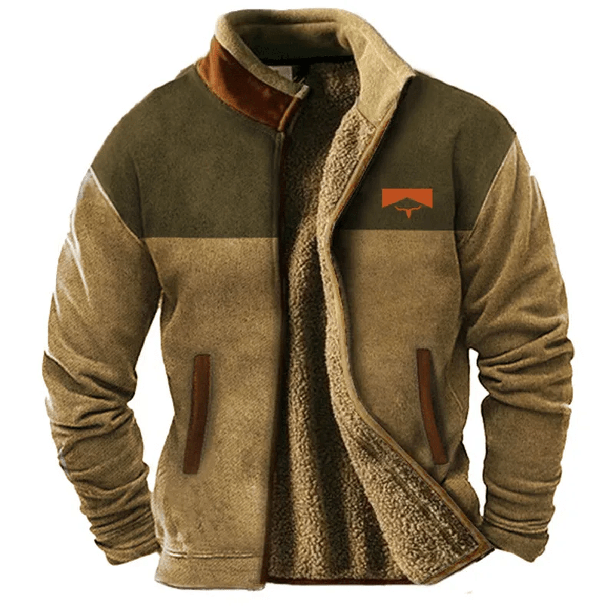 Sima Heren Zipjack | Soft Polyester Cotton Blend, Relaxed Fit