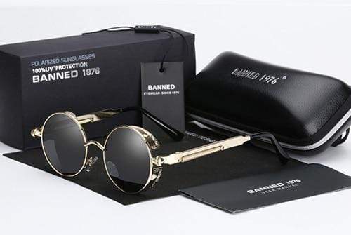 Sleek Steampunk Sunglasses | Polarized Lenses, Stylish Design 9