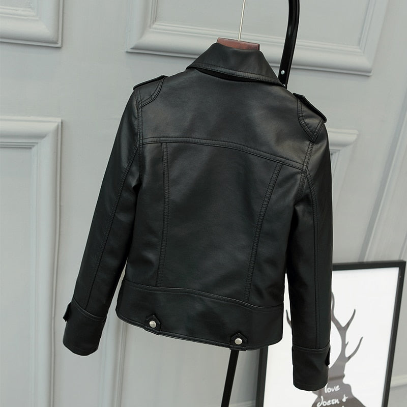 Sleek Women's Motorcycle Jacket | Slim Fit PU 1