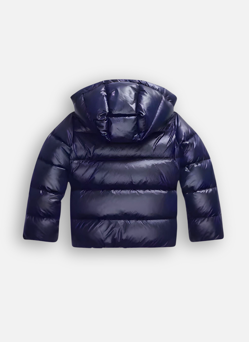 Women's Winter Jacket with Lightweight Insulation and Shiny Finish - Long Women's Coat for Cold Days