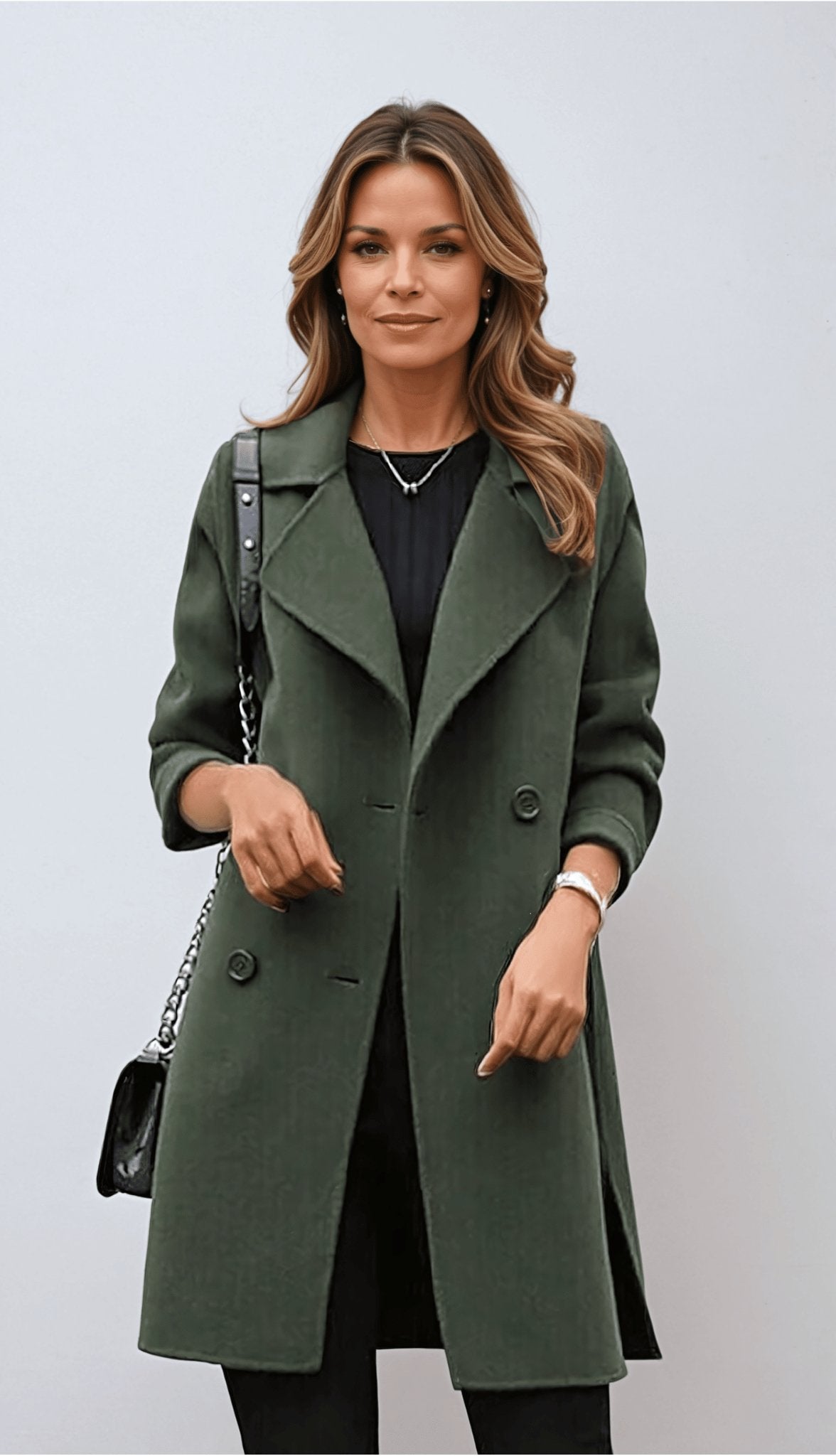 Sofie Ladies Trench Coat | Timeless Design, Tailored, Black