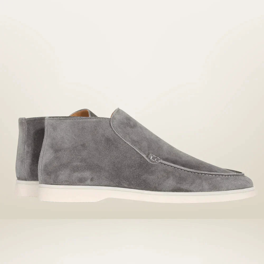Sola Black Loafers Men | Suede Look, Timeless Design