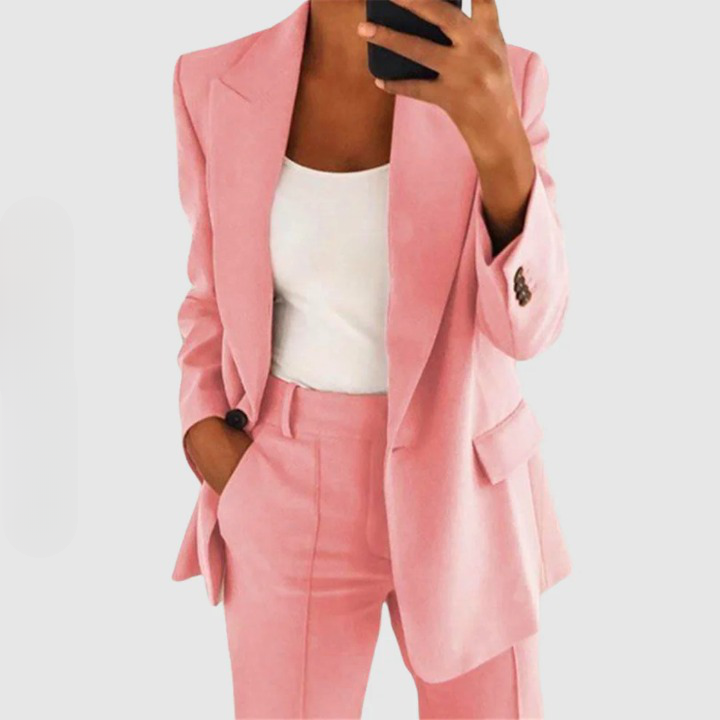 Sophia Women's Blazer Set | Cotton-Silk Blend, Tailored Fit 4