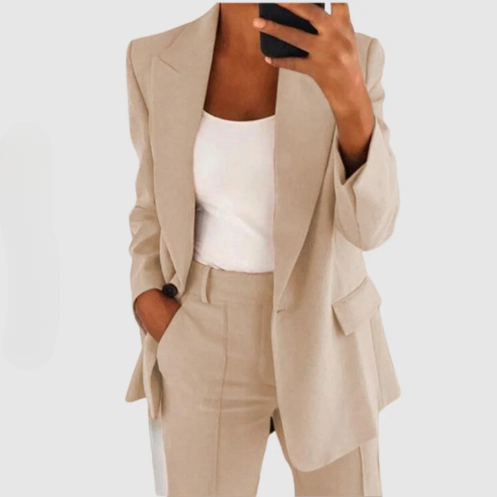 Sophia Women's Blazer Set | Cotton-Silk Blend, Tailored Fit 5